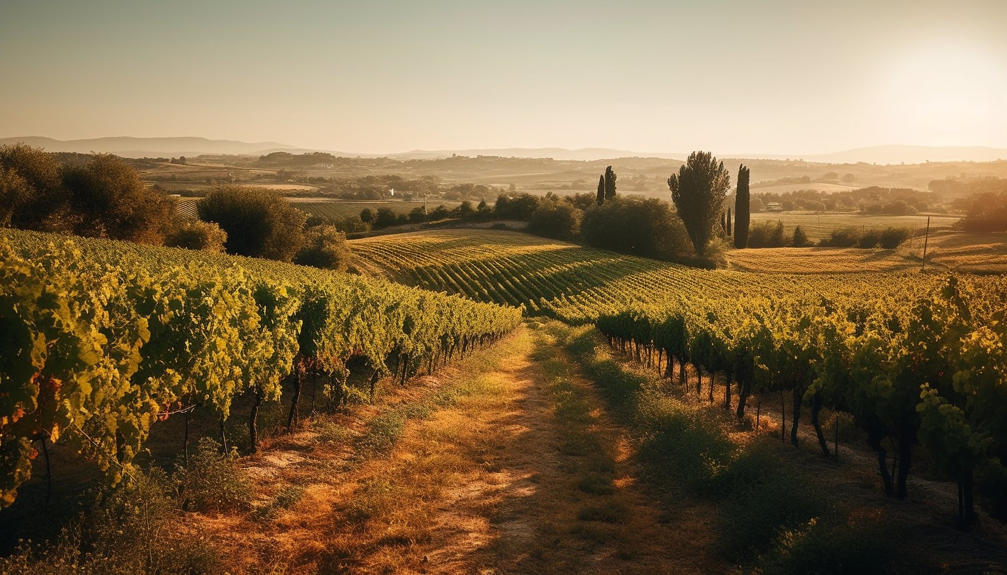 coucher-de-soleil-sur-la-culture-italienne-du-vignoble-dans-le-chianti-genere-par-l-ia coucher-de-soleil-sur-la-culture-italienne-du-vignoble-dans-le-chianti-genere-par-l-ia